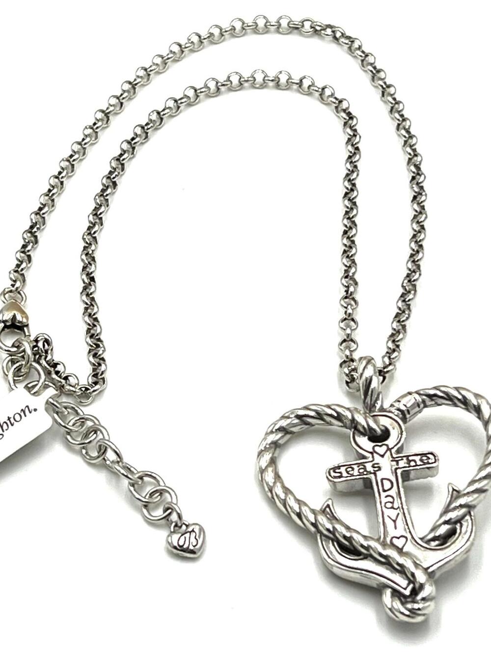 Brighton Anchor & Heart Pendant with Necklace New with Tags